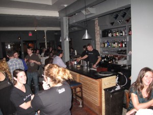 Looking from back to front.