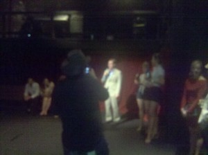 After the floor was anointed